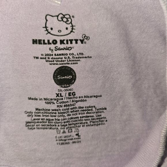 Hello Kitty Purple Crop Top Size XL - Picture 3 of 3